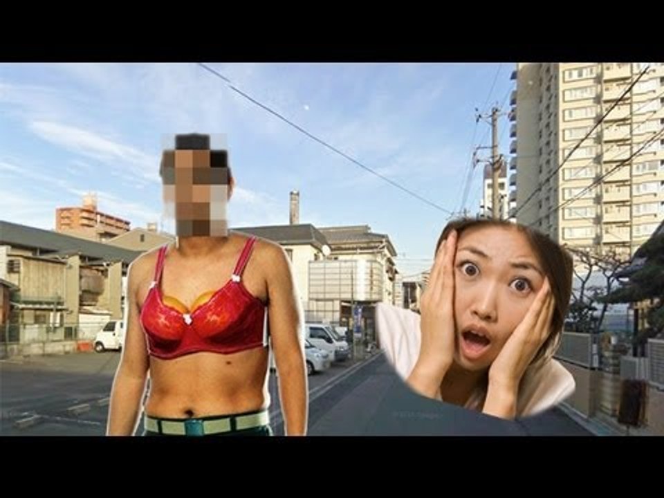 ひったくり男はピンクのブラ