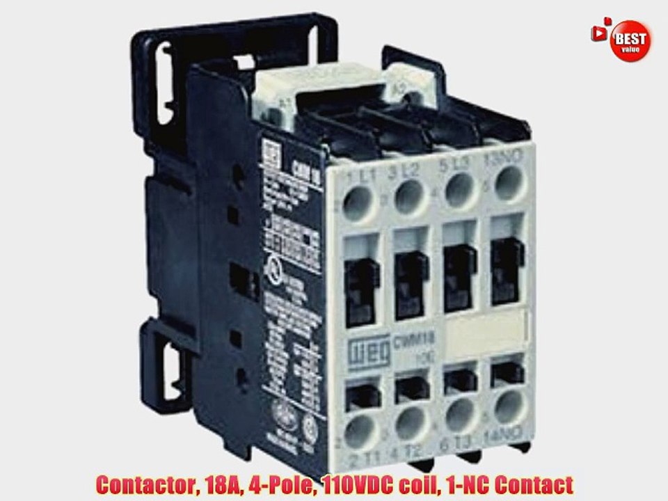 Contactor 18A 4-Pole 110VDC coil 1-NC Contact