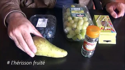 Bricolage - l'hérisson fruité (pour les enfants)