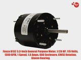 Fasco D132 3.3-Inch General Purpose Motor 1/20 HP 115 Volts 1500 RPM 1 Speed 1.8 Amps