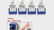 Amico 4 Pcs AC 125V 6A 3 Pin SPDT On/Off/On 3 Position Mini Toggle Switch Blue