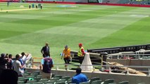 Brett lee at adelaide oval during india vs pakistan world cup match 2015