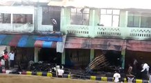 Burmese authorities involved in setting fire to shops commercial Rohingya rather than amortized -سلطات بورما تتورط في إضرام النيران بمحلات تجارية للروهنجيا بدلا من إطفائها