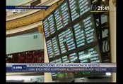 Pleno del Congreso debate suspensión a Heriberto Benítez