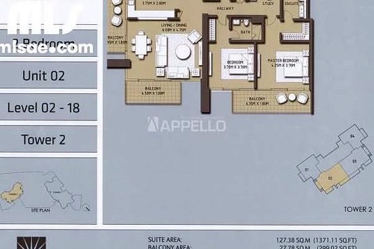 Luxury 2 Bed Blvd Crescent 2 Type 02 Downtown Dubai - mlsae.com