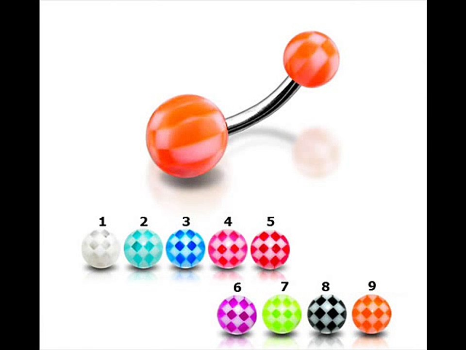 UV and Steel Belly Ring by Piercebody.com