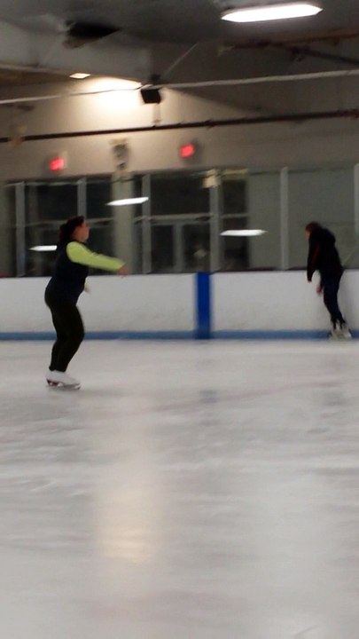 Backward crossovers and forward 3 turns