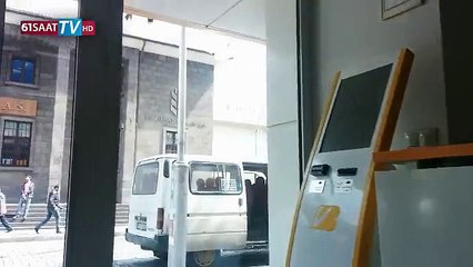 Trabzon'da hacizli vatandaş bankayı birbirine kattı