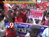 CPI Dharnas against Land Acquisition Ordinance in AP