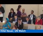 Hillel Neuer Rips U.N. Human Rights Council for Double Standards