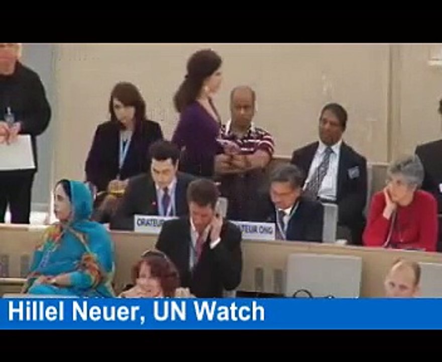 Hillel Neuer Rips U.N. Human Rights Council for Double Standards