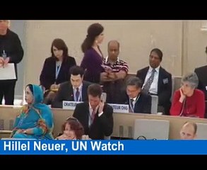 Hillel Neuer Rips U.N. Human Rights Council for Double Standards