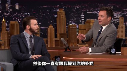 《吉米法倫今夜秀》- 美國隊長難得一見的賣萌訪談（中文字幕）