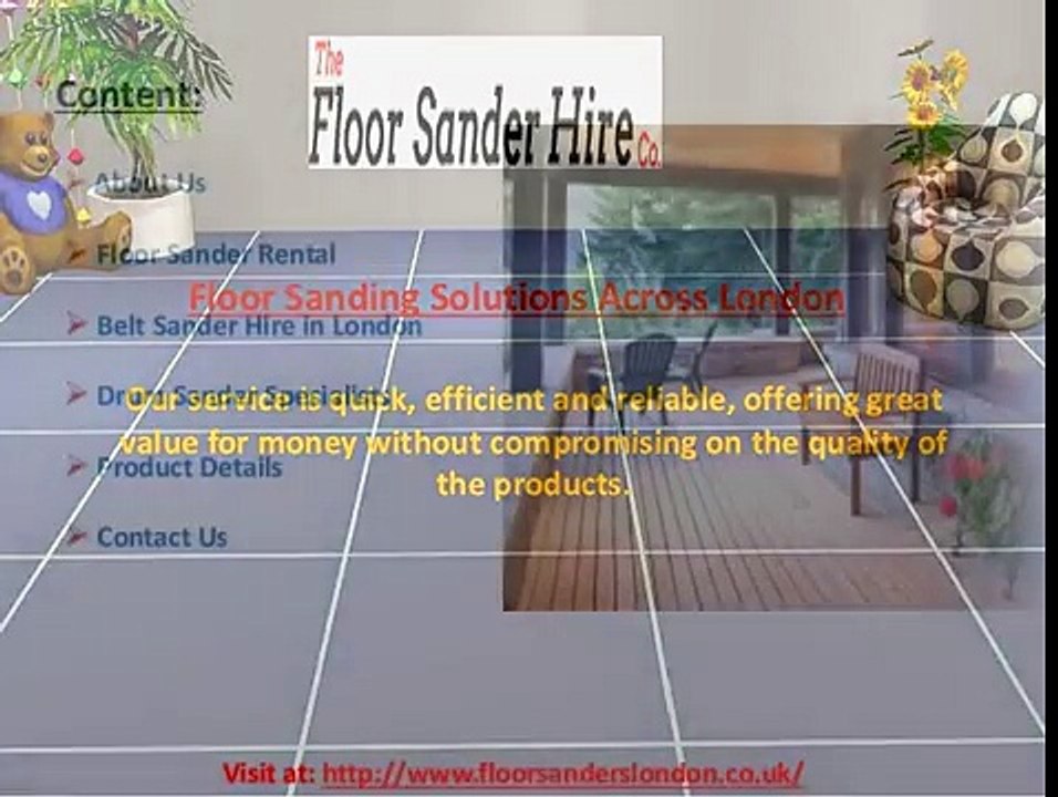 Floor Sander Rental London - Unmatched Quality and Services