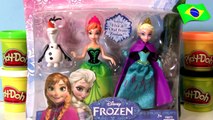 Massinha Play Doh Frozen Uma Aventura Congelante Com Olaf Boneco de Neve Disney O Reino do Gelo