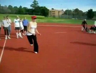 Stupid Blonde High Jump Fail