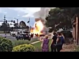 Caught on camera: Oxygen tanks cause car explosion in Colorado Springs