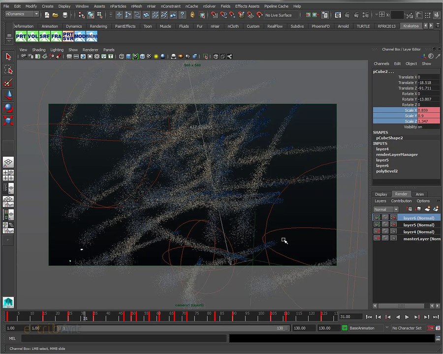 Tuto du Jeudi : Motion Design (Maya/Nparticles/Mash/Vray/Nuke)