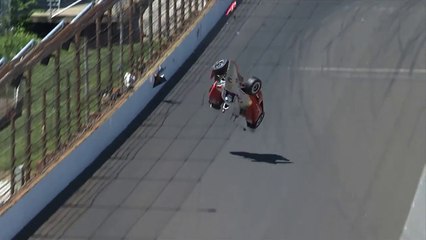Helio Castroneves Indianapolis Motor Speedway Incident May 13