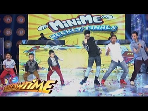 Billy, Vhong, Jhong dance off with 'MiniMes' on 'It's Showtime'