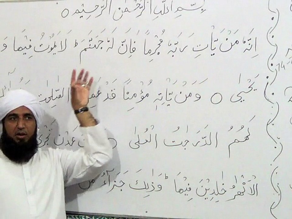 Dars-e-Quran by Professor Abdul Ghafoor Najam: Surah Taha (Ayat No. 74-75-76)