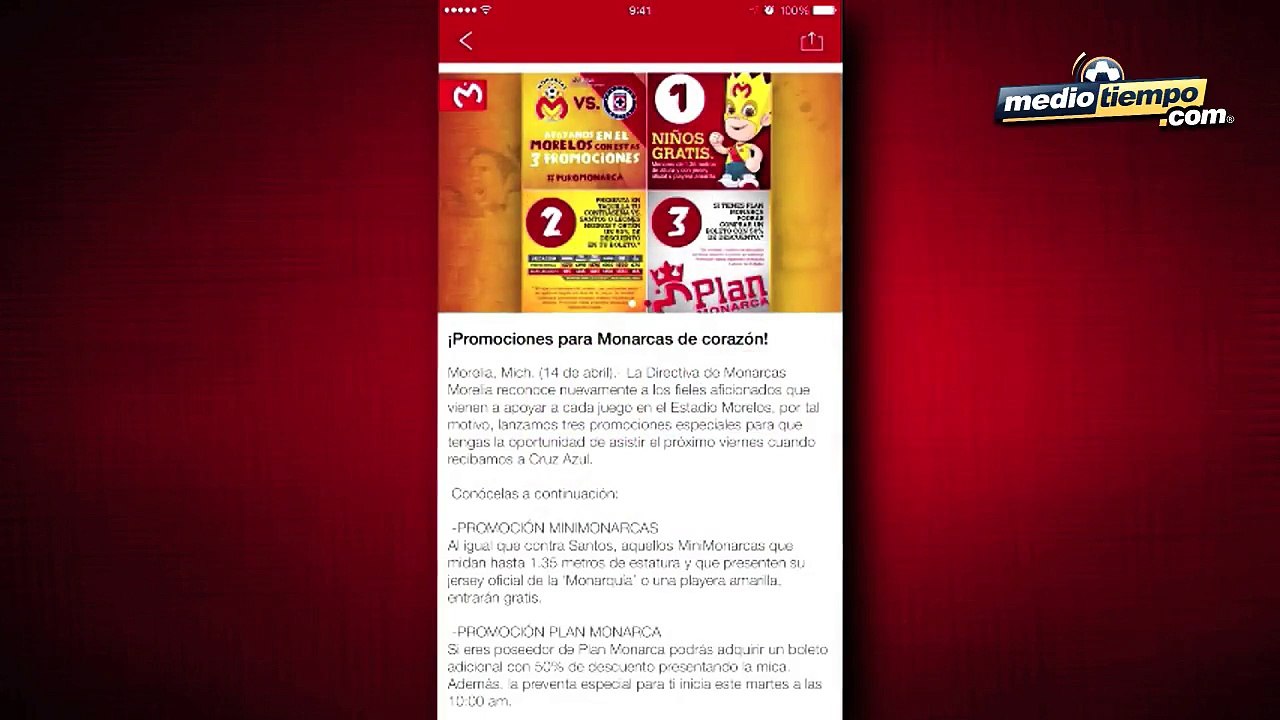 Monarcas Morelia estrenó nueva app