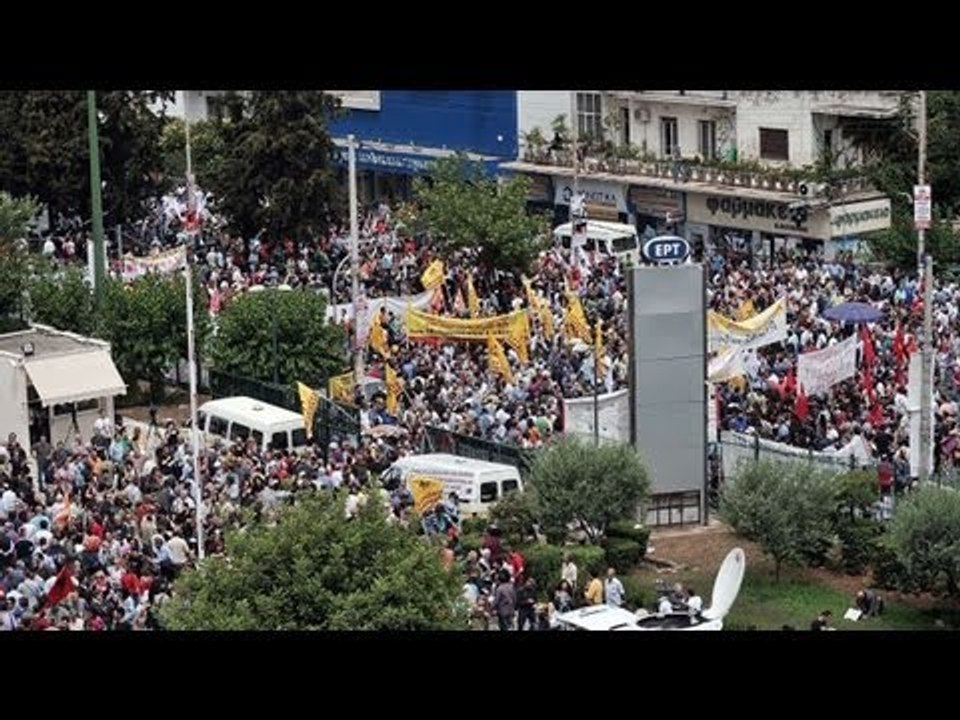 ギリシャの国営テレビ　閉鎖へ