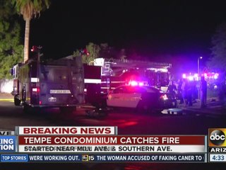 Condo in Tempe catches fire