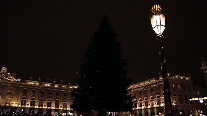 Illumination du sapin de noel - nancy