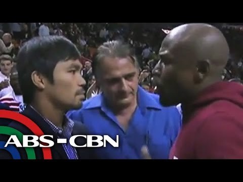 Pacquiao, Mayweather nagkaharap; 'mega fight' matuloy na kaya?