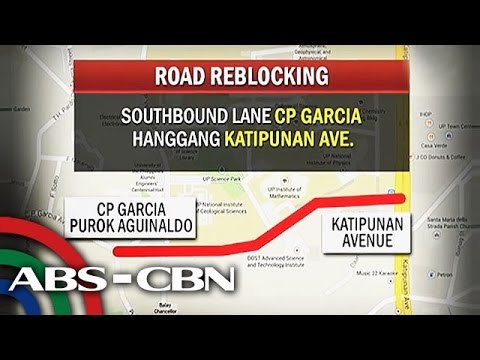 Mga kalsadang apektado ng road reblocking