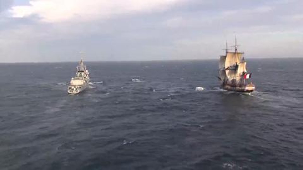 Départ et traversée de l'Hermione pour l'Amérique (2/3)