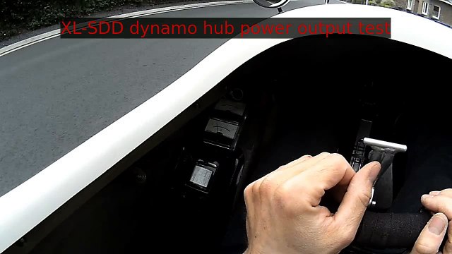 Quest 474 velomobile - XL-SDD dynamo hub power output test