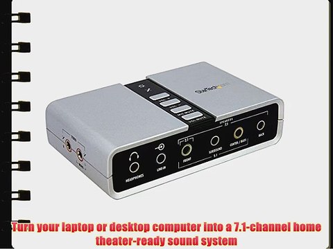 StarTech.com 7.1 USB Audio Adapter External Sound Card with SPDIF Digital Audio Sound Cards