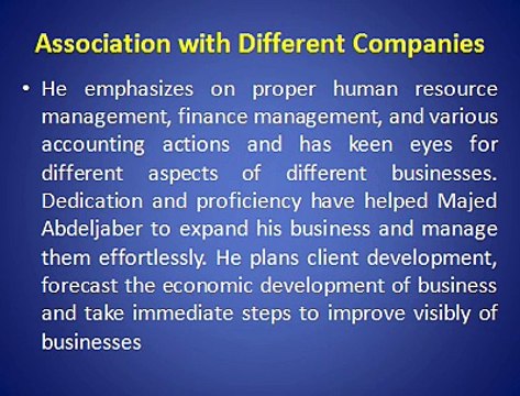 Majed Abdeljaber - Honorary Counselor