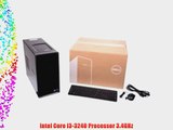 Inspiron 660 Desktop Computer - Intel Core i3 i3-3240 3.40 GHz - Mini-tower - Black