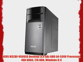 Download Video: ASUS M32BF-US005S Desktop (3.4 GHz AMD A4-5300 Processor 4GB DDR3 1TB HDD Windows 8.1)