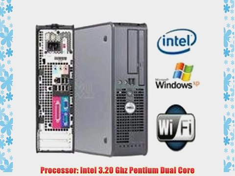 Dell Optiplex GX620 3.2GHz Intel Pentium Dual Core WiFi Small Form Factor Desktop PC