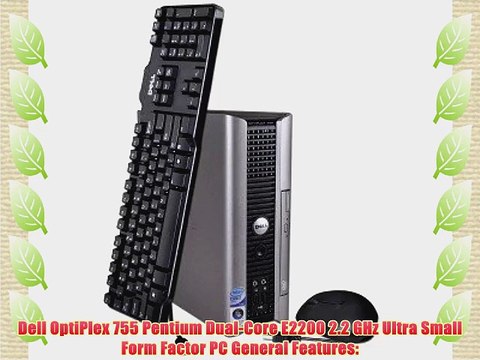 Dell OptiPlex 755 Pentium Dual-Core E2200 2.2GHz 1GB 80GB DVD Vista Business Ultra Small Form