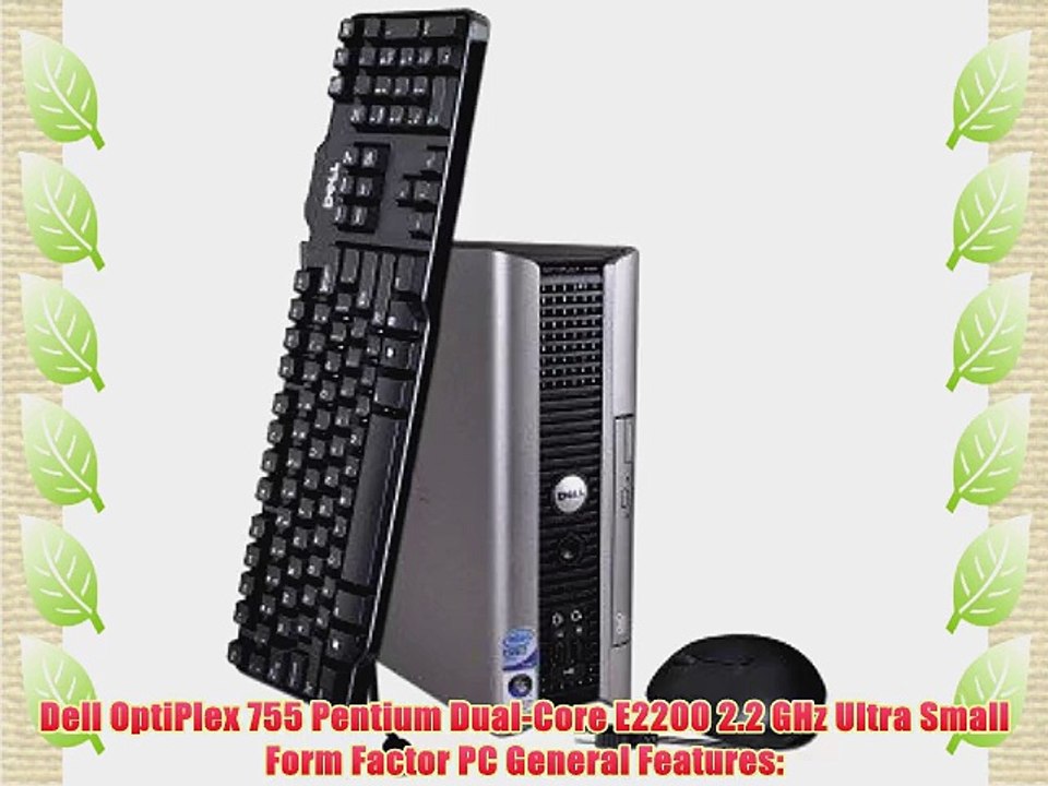 Dell OptiPlex 755 Pentium Dual-Core E2200 2.2GHz 1GB 80GB DVD Vista Business Ultra Small Form