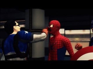 客の奪い合いでヒーロー大喧嘩