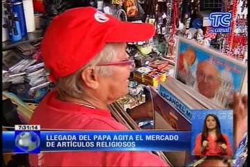 La visita del Papa mueve el comercio de ventas de recuerdos