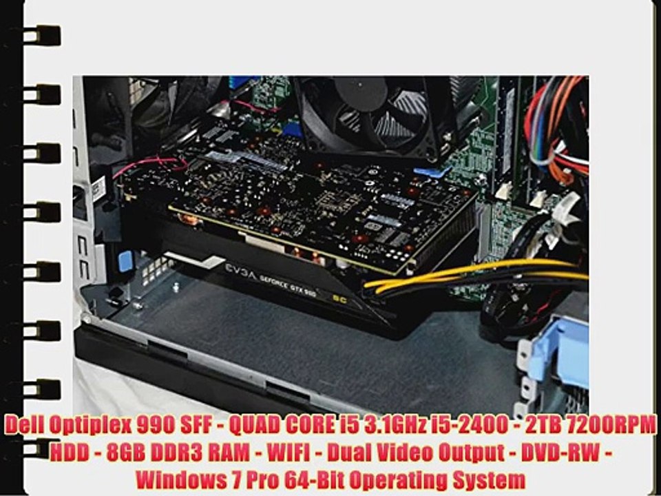 Dell Optiplex 990 SFF - QUAD CORE i5 3.1GHz i5-2400 - 2TB 7200RPM HDD - 8GB DDR3 RAM - WIFI