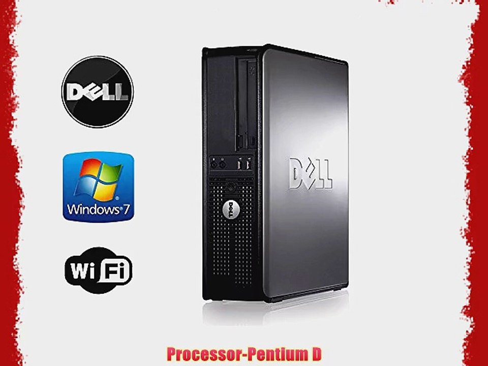 Dell OptiPlex 320 Desktop Intel Pentium D 3.4 4GB DDR2 Memory *NEW* 1TB Hard Drive WiFi DVD/CD-RW