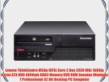 Lenovo ThinkCentre M58p INTEL Core 2 Duo 2930 MHz 160Gig Serial ATA HDD 4096mb DDR3 Memory
