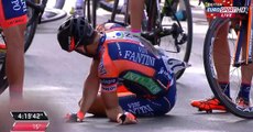 Giro d'Italie: Daniele Colli sérieusement blessé au bras suite à une chute lors du sprint