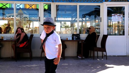 5 years old Leon Joel imitates Michael Jackson at - Movie Gate Hurghada -