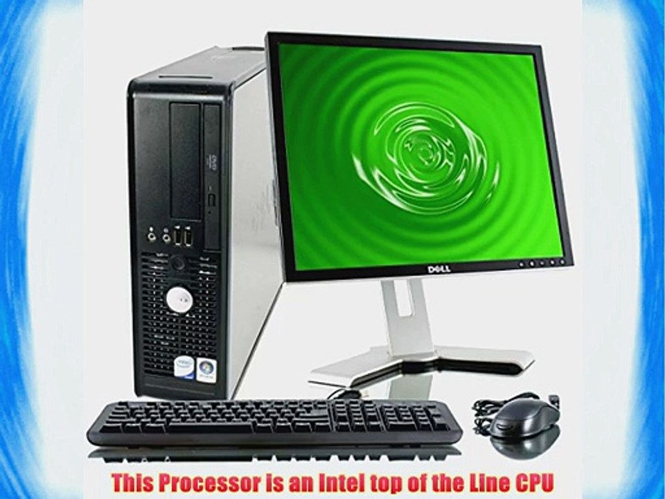 Dell 780 Optiplex Desktop Bundle PC with 19 LCD Monitor Core2Duo 3.0Ghz 4GB 250GB Windows 7