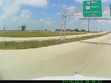 Semi Truck Jumps Highway and Explodes