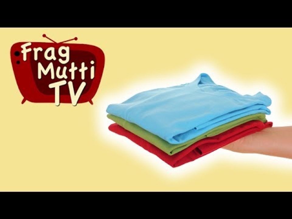 T-Shirt in Sekundenschnelle falten mit Frag Mutti TV